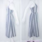 Abercrombie & Fitch New! linen blend Square Neck Midi-Dress, size MP Photo 4