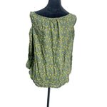 prAna  Size Medium  Top Blouse Cold Shoulder Floral Photo 4