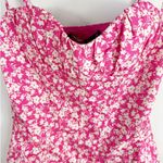 ZARA  Womens Pink White Floral Corset Bodysuit Top Bustier XS Photo 1