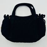 Vera Bradley  Black Quilted Cinched Side Top Handle Handbag Tote Purse Photo 3