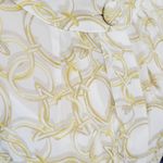 Pacific&Co NY& white baroque chain link blouse size 10 Photo 1