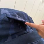 Athleta Triumph Full Zip Hoodie, Navy Camo, XS Scuba Thumb Hole Heavyweight Photo 6