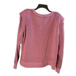 a.n.a Pink Women's Sweatshirt Pullover Padded Shoulder Photo 1