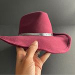 Scala  | Burgundy Wool Wire Brim Fedora Hat Photo 5