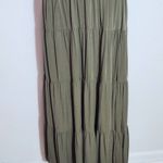 Pretty Garden Olive Green Smocked Midi Dress Size Large Green Cottagecore Dress Photo 3