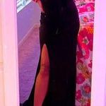 La Femme One Shoulder Black Dress Photo 1