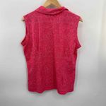 Nike Fit Dry Golf Polo Tank Top Womens Large Pink Floral Print Polyester Photo 3