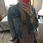 Boutique Crop Denim Jacket Blue Size M Photo 2