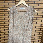 Wild Fern Pale Pink Floral Ruched‎ Dress Size Large Photo 2