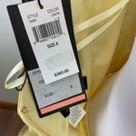 La Femme  Lemon Yellow Lace & Chiffon Gown  Embellished Dress Size 8 19882 Photo 7