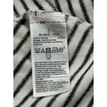 Banana Republic Black White Stripe Asymmetrical Twist Tank Top Womens Large Photo 4