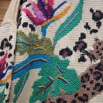 Vintage 90's Hand Knit Berek Pima Cotton Cardigan Sweater Size L Photo 9