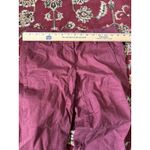 Loft  Outlet Modern Chino Crop Pants Size 0‎ Burgundy Red Casual Photo 3