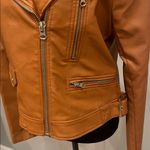 Love Tree Women's tan faux Leather Jacket Photo 2
