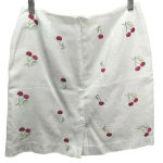 J.G. Hook Cherry Mini Skirt Size Small White Photo 0