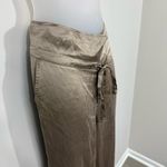 Rich & Skinny  Gold Silk Joggers in Size Large Photo 5