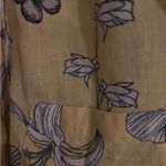 Charter Club ‎ Womens 100% LINEN Plus Size 2X Luxury Yellow Floral Shirt Top Cute Photo 1