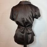 Ann Taylor  Women's Chocolate Brown Side Zip Blouse Photo 2