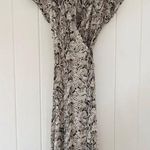 Reformation Snake Skin Wrap Tie Midi
Dress Women Medium Animal Print Viscose Photo 0
