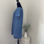 Abercrombie & Fitch  Denim‎ Sheath Dress. Size Medium w/embroidered flowers Photo 3