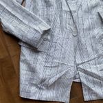 Open Edit  Nordstrom Womens Small White Oversized Striped Blazer Corpcore Clean Photo 1