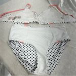 Juicy Couture  High waisted Matching Bikini small polka dot white black Photo 10