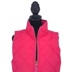 J.‎ Crew Womens Down Filled Zip Up Sleeveless Quilted Puffer Vest Hot Pink Small Photo 1