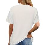 BRAND NEW ~ Women's White Cotton Ladybug Summer T Photo 1