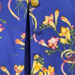 Vintage Herman Geist Blue Floral Print Blazer & Maxi Dress 2 Piece Matching Set Size 8 Photo 7