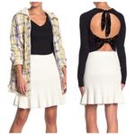 Free People Solid Gold Ribbed Cream Cable Sweater Skirt XS NWT OB1010824 Photo 1