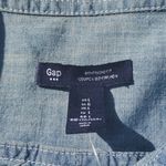 Gap NWT Boyfriend Fit Chambray 1/4 Longsleeve Button Down Photo 9