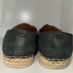 Frye Isbel Diamond Emboss Black Nubuck Leather Espadrille Flats Women’s Size 11 Photo 7