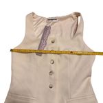 Missguided Misguided Size S Sleeveless Vest & Mini Skirt 2PC Set Cream Beige Preppy NWT Photo 5