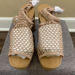 Wild Pair Blush Tie-Up Platform Wedges Photo 6