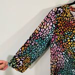 Perry Ellis Women's Multicolor Leopard Print Quarter Sleeve Top Photo 4