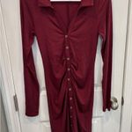 Wishlist  Burgundy Long Sleeve Dress Photo 1