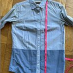 J.Crew Blue Colorblock Boy Fit Oxford, Sz 0, Fits XS Photo 7