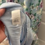 Lulus  Bliss Abound Light Blue Floral Print Tiered Midi Dress size M Photo 6