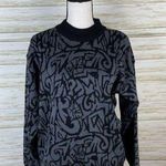 Vintage Snuggler Skiwear Black Turtleneck Wool Blend Sweater Photo 0