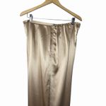 Bloomingdale's Womens 100% Silk Satin Pants 18W Champagne Quiet Luxury Pull On Tan Photo 11