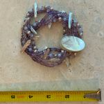 Beautiful Pearl & Amethyst Bracelet Purple Photo 1