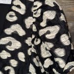 Hunter Bell  Leighton Blouse- Black and White cheetah print- Women's Top- size 4 Photo 6