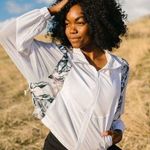 Zyia  White Marble Mesh Jacket & Bag Size L Photo 0