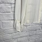 Vintage Sportswear by Bolts Sheer Long Sleeve Blouse Size 11/12 L White Bow Size L Photo 1