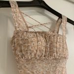 Gilly Hicks Hollister  | Light Pink Floral Mesh Bodysuit | XS Photo 1