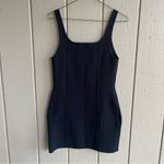 Aritzia Babaton Sculpt Knit Bustier Sleeveless Dress Dark Teal Blue Size L Photo 5