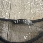 potter's pot  Size Small Black Mesh Floral Embroidered Dress Photo 3