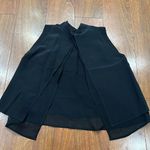 Intermix  Black Silk Fly Away Back Tank Size P Photo 1