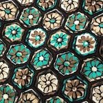 Harold's Vintage Cotton Blend Pants Women's Size 8 Retro Floral Crop Trousers Brown Photo 11