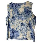 AGB Blue Floral Sleeveless Blouse Size M Photo 1